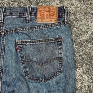 Levi’s 501 Men's Size 38x34 Jeans Classic Faded Soft Button Fly